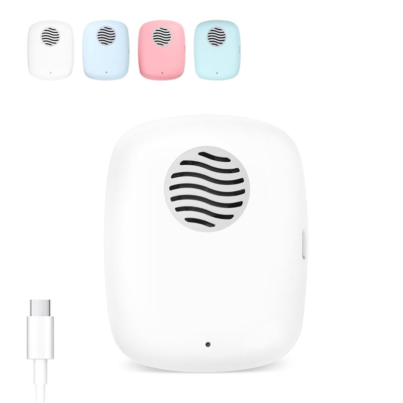 ELMWAY STB-021 UV Toothbrush Sanitizer Case by ELMWAY â€“ Compact UVC Sterilizer with Fan, USB Rechargeable Travel Toothbrush Cover for Daily Manual & Electric Toothbrushes â€“ White